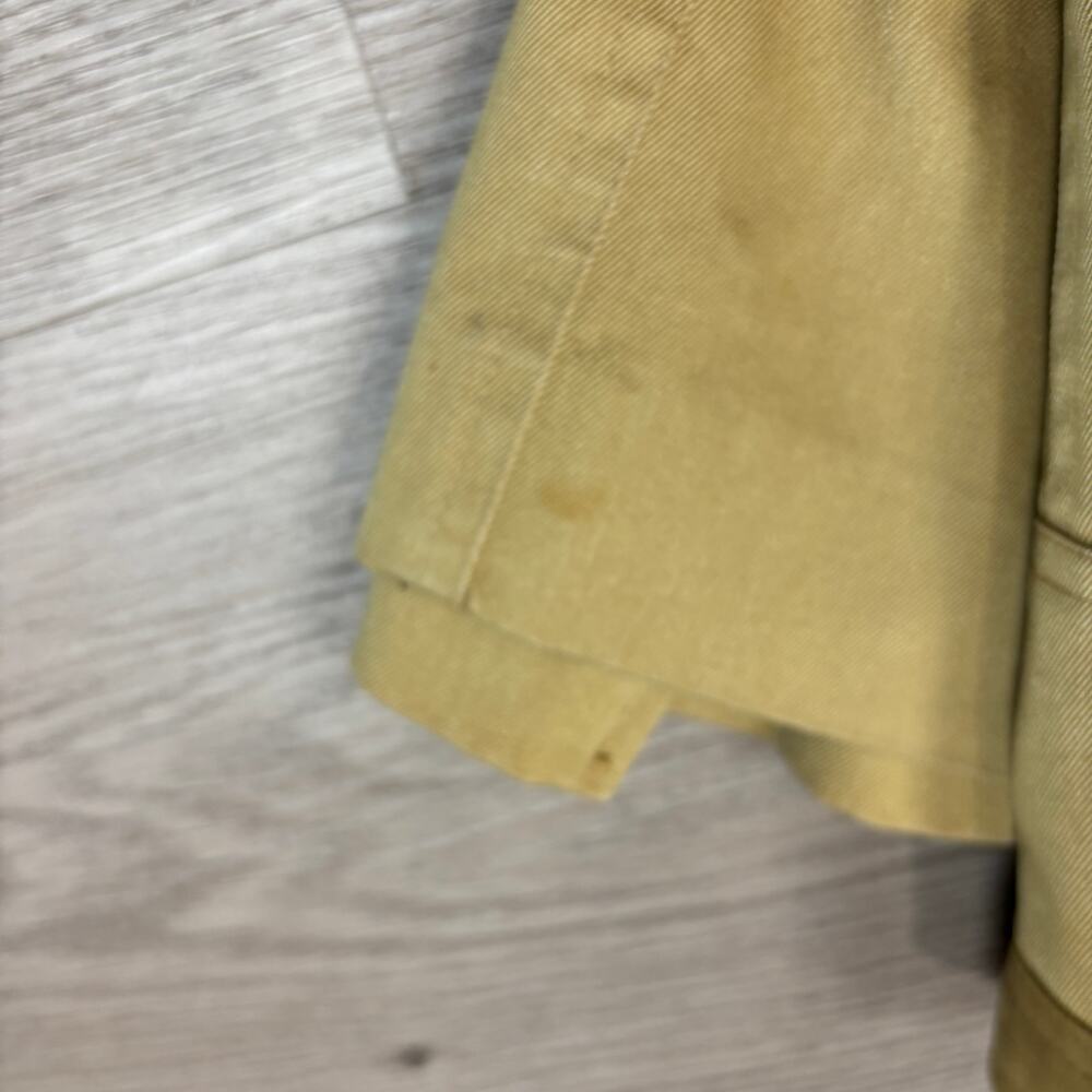 Vintage 70s Calvin Klein Pleated A Line Khaki Skirt Women's 10 Academia Twee - Picture 10 of 11